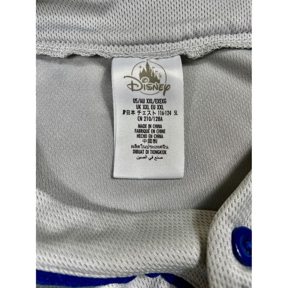 Walt Disney World Shirt Mens 2XL Gray Button Baseball Jersey 71 Park Anniversary - Picture 5 of 13